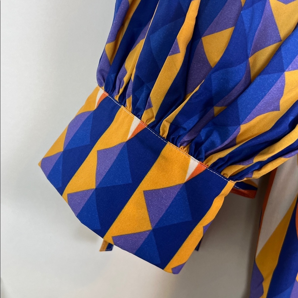 NWOT Sky Eagle Collection Native American Geometric Shirt Dress Belted Large - Picture 11 of 15